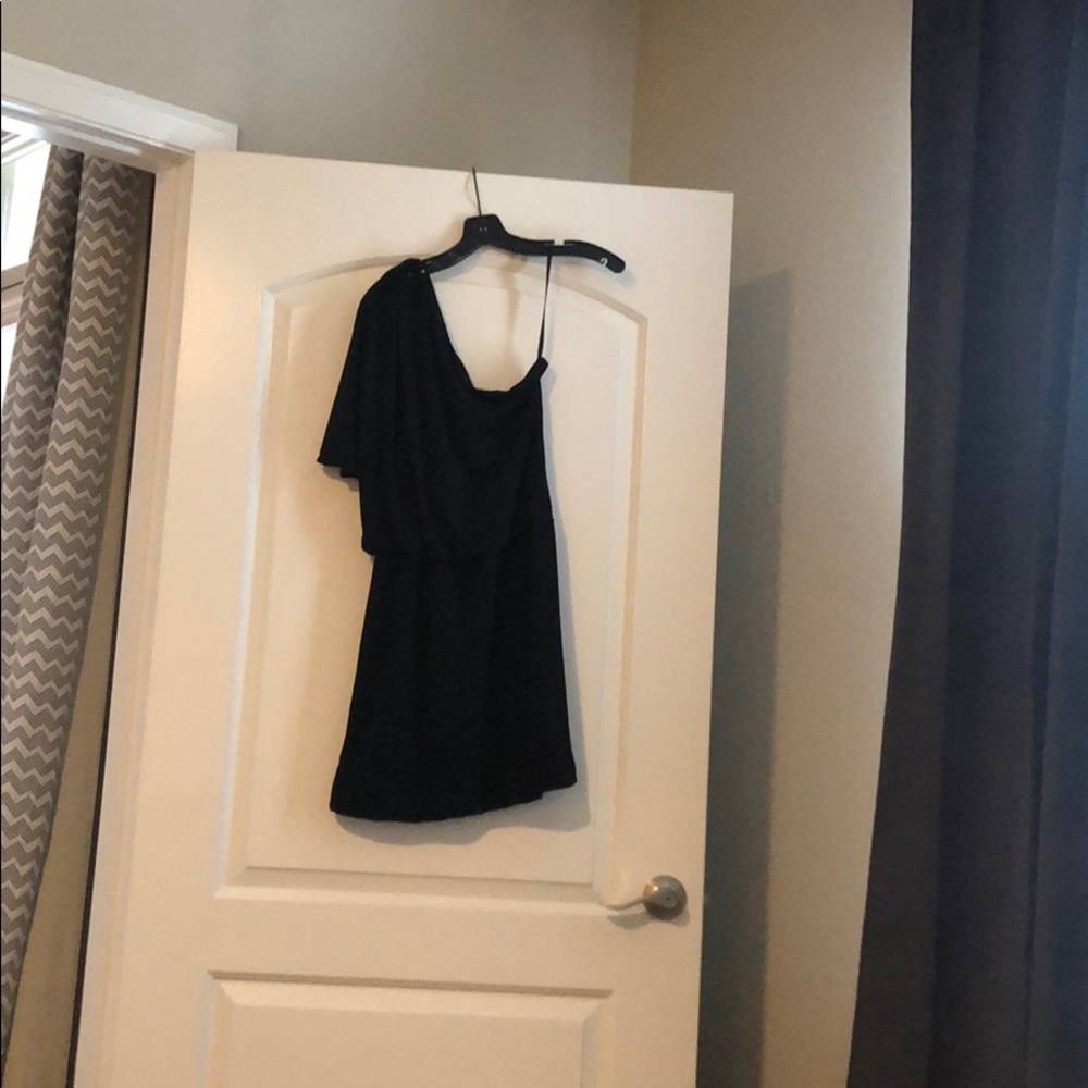 Off shoulder, little black dress